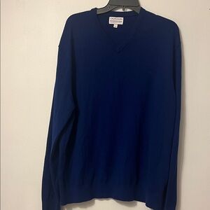 Calvin Klein Men's Deep Blue V-Neck Sweater